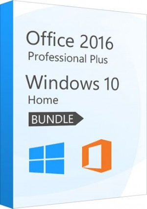 Windows 10 Home + Office 2016 Professional Plus- Package